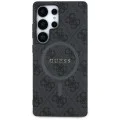 Калъф за Samsung Galaxy S25 Ultra - Guess - 4G Ring Classic Logo MagSafe (GUHMS25LG4GFRK) - Черен