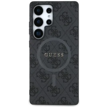 Калъф за Samsung Galaxy S25 Ultra - Guess - 4G Ring Classic Logo MagSafe (GUHMS25LG4GFRK) - Черен