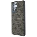 Калъф за Samsung Galaxy S25 Ultra - Guess - 4G Ring Classic Logo MagSafe (GUHMS25LG4GFRW) - Кафяв