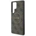 Калъф за Samsung Galaxy S25 Ultra - Guess - 4G Ring Classic Logo MagSafe (GUHMS25LG4GFRW) - Кафяв