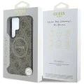 Калъф за Samsung Galaxy S25 Ultra - Guess - 4G Ring Classic Logo MagSafe (GUHMS25LG4GFRW) - Кафяв