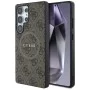 Калъф за Samsung Galaxy S25 Ultra - Guess - 4G Ring Classic Logo MagSafe (GUHMS25LG4GFRW) - Кафяв
