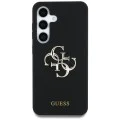 Калъф за Samsung Galaxy S25 Ultra - Guess - Силиконов 4G Big Metal Logo (GUHCS25LS4SMDK) - Черен