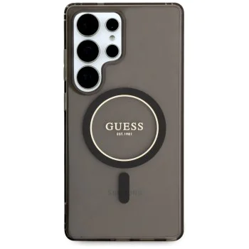 Калъф за Samsung Galaxy S25 Ultra - Guess - IML Glitter Circle MagSafe (GUHMS25LHFGEREK) - Черен