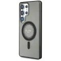 Калъф за Samsung Galaxy S25 Ultra - Guess - IML Rhinestones MagSafe (GUHMS25LPFTDTEK) - Черен