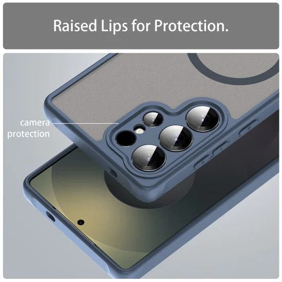 Калъф за Samsung Galaxy S25 Ultra - HaloFrost II MagSafe - Тъмно Blue