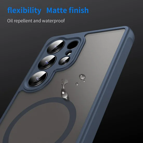Калъф за Samsung Galaxy S25 Ultra - HaloFrost II MagSafe - Тъмно Blue