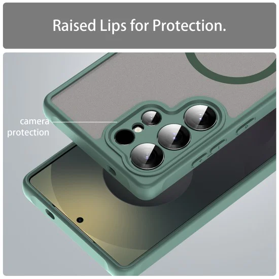 Калъф за Samsung Galaxy S25 Ultra - HaloFrost II MagSafe - Зелен
