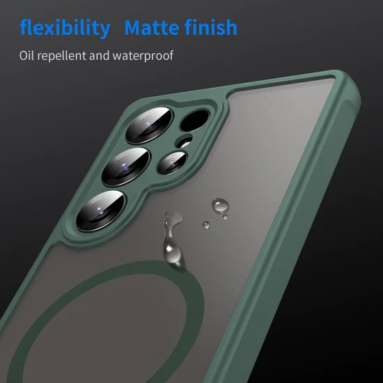 Калъф за Samsung Galaxy S25 Ultra - HaloFrost II MagSafe - Зелен