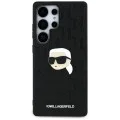 Калъф за Samsung Galaxy S25 Ultra - Karl Lagerfeld - Hardcase Monogram Leather (KLHCS25LPGKLKIPK) - Karl Head Pin