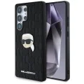 Калъф за Samsung Galaxy S25 Ultra - Karl Lagerfeld - Hardcase Monogram Leather (KLHCS25LPGKLKIPK) - Karl Head Pin