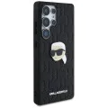 Калъф за Samsung Galaxy S25 Ultra - Karl Lagerfeld - Hardcase Monogram Leather (KLHCS25LPGKLKIPK) - Karl Head Pin