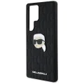 Калъф за Samsung Galaxy S25 Ultra - Karl Lagerfeld - Hardcase Monogram Leather (KLHCS25LPGKLKIPK) - Karl Head Pin