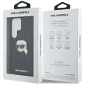 Калъф за Samsung Galaxy S25 Ultra - Karl Lagerfeld - Hardcase Monogram Leather (KLHCS25LPGKLKIPK) - Karl Head Pin
