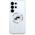 Калъф за Samsung Galaxy S25 Ultra - Karl Lagerfeld - IML MagSafe (KLHMS25LHLSKCH) - Metal Karl&Choupette Head