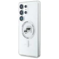 Калъф за Samsung Galaxy S25 Ultra - Karl Lagerfeld - IML MagSafe (KLHMS25LHLSKCH) - Metal Karl&Choupette Head
