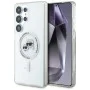 Калъф за Samsung Galaxy S25 Ultra - Karl Lagerfeld - IML MagSafe (KLHMS25LHLSKCH) - Metal Karl&Choupette Head