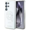 Калъф за Samsung Galaxy S25 Ultra - Karl Lagerfeld - IML Rhinestones (KLHCS25LHKHDCELT) - Transparent Karl Head