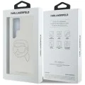 Калъф за Samsung Galaxy S25 Ultra - Karl Lagerfeld - IML Rhinestones (KLHCS25LHKHDCELT) - Transparent Karl Head