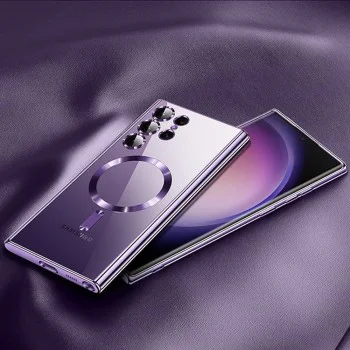 Калъф за Samsung Galaxy S25 Ultra - Luxury Crystal MagSafe - Червен
