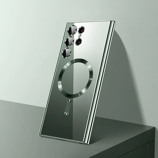 Калъф за Samsung Galaxy S25 Ultra - Luxury Crystal MagSafe - Светло лилав