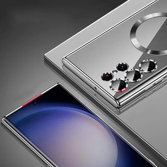 Калъф за Samsung Galaxy S25 Ultra - Luxury Crystal MagSafe - Светло лилав