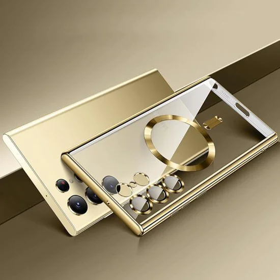 Калъф за Samsung Galaxy S25 Ultra - Luxury Crystal MagSafe - Светло лилав