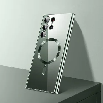 Калъф за Samsung Galaxy S25 Ultra - Luxury Crystal MagSafe - Светло зелен