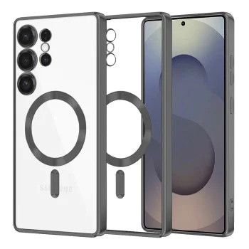 Калъф за Samsung Galaxy S25 Ultra - Luxury Crystal MagSafe - черен