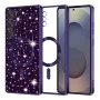 Калъф за Samsung Galaxy S25 Ultra - Luxury Glitter MagSafe - Deep Purple