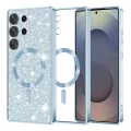 Калъф за Samsung Galaxy S25 Ultra - Luxury Glitter MagSafe - Light Blue