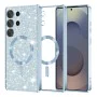 Калъф за Samsung Galaxy S25 Ultra - Luxury Glitter MagSafe - Light Blue