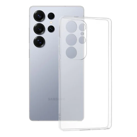 Калъф за Samsung Galaxy S25 Ultra - Прозрачен силикон - Прозрачен