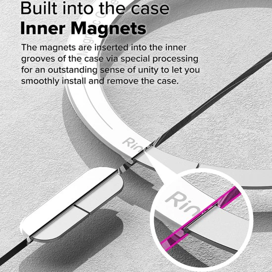 Калъф за Samsung Galaxy S25 Ultra - Ringke - Fusion MagSafe - Мат Прозрачен