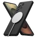 Калъф за Samsung Galaxy S25 Ultra - Ringke Silicone Magnetic MagSafe - Черен