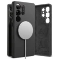 Калъф за Samsung Galaxy S25 Ultra - Ringke Silicone Magnetic MagSafe - Черен