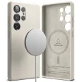 Калъф за Samsung Galaxy S25 Ultra - Ringke Silicone Magnetic MagSafe - Stone