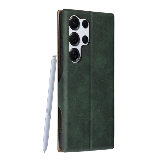 Калъф за Samsung Galaxy S25 Ultra - Safe Wallet Plus - Зелен