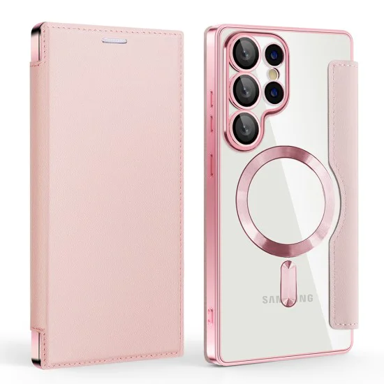 Калъф за Samsung Galaxy S25 Ultra - SmartMag Book Case - Розов