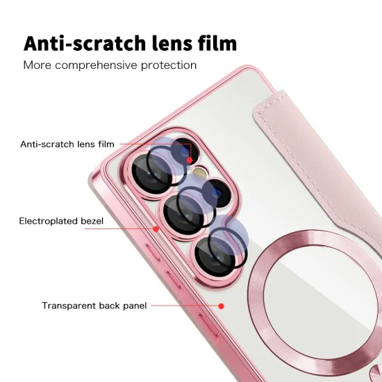 Калъф за Samsung Galaxy S25 Ultra - SmartMag Book Case - Розов