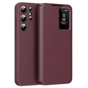 Калъф за Samsung Galaxy S25 Ultra - SmartView Series - Червен