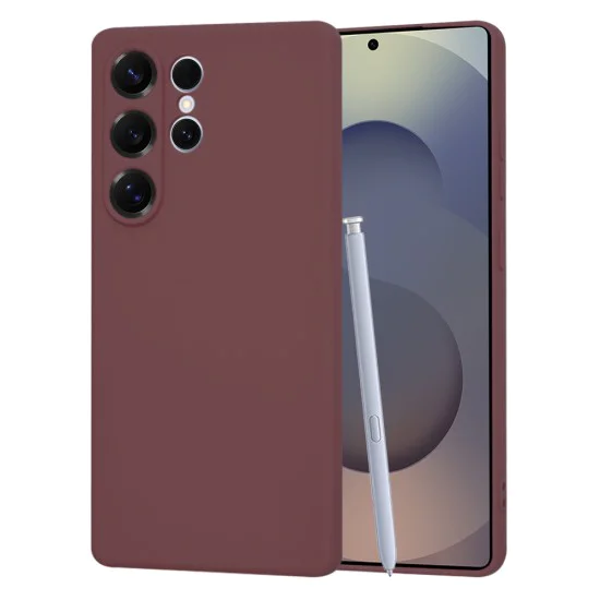 Калъф за Samsung Galaxy S25 Ultra - SoftFlex - Plum Red