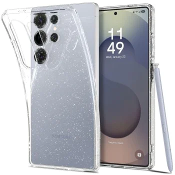 Калъф за Samsung Galaxy S25 Ultra - Spigen - Liquid Crystal Glitter - Crystal Quartz