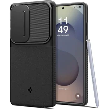 Калъф за Samsung Galaxy S25 Ultra - Spigen - Optik Armor - Черен