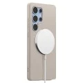 Калъф за Samsung Galaxy S25 Ultra - Spigen - Silicone Fit MagSafe - Natural Titanium