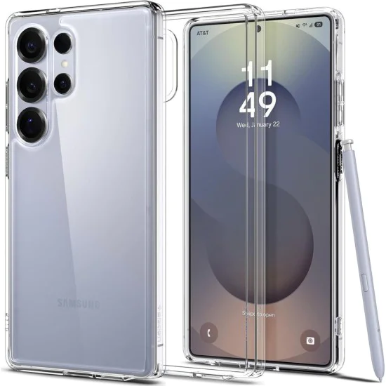 Калъф за Samsung Galaxy S25 Ultra - Spigen - Ultra Hybrid - Crystal Clear