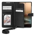 Калъф за Samsung Galaxy S25 Ultra - Spigen - Wallet S - Черен