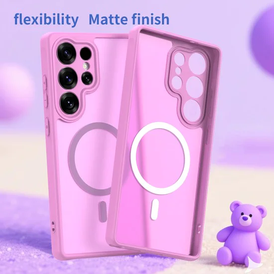 Калъф за Samsung Galaxy S25 Ultra - Techsuit - HaloFrost II MagSafe - Розов