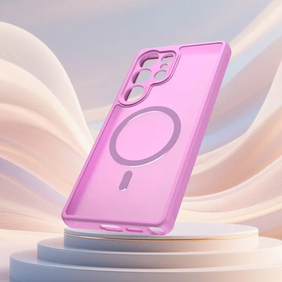 Калъф за Samsung Galaxy S25 Ultra - Techsuit - HaloFrost II MagSafe - Розов