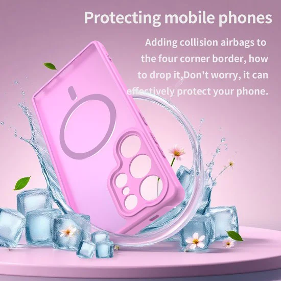 Калъф за Samsung Galaxy S25 Ultra - Techsuit - HaloFrost II MagSafe - Розов